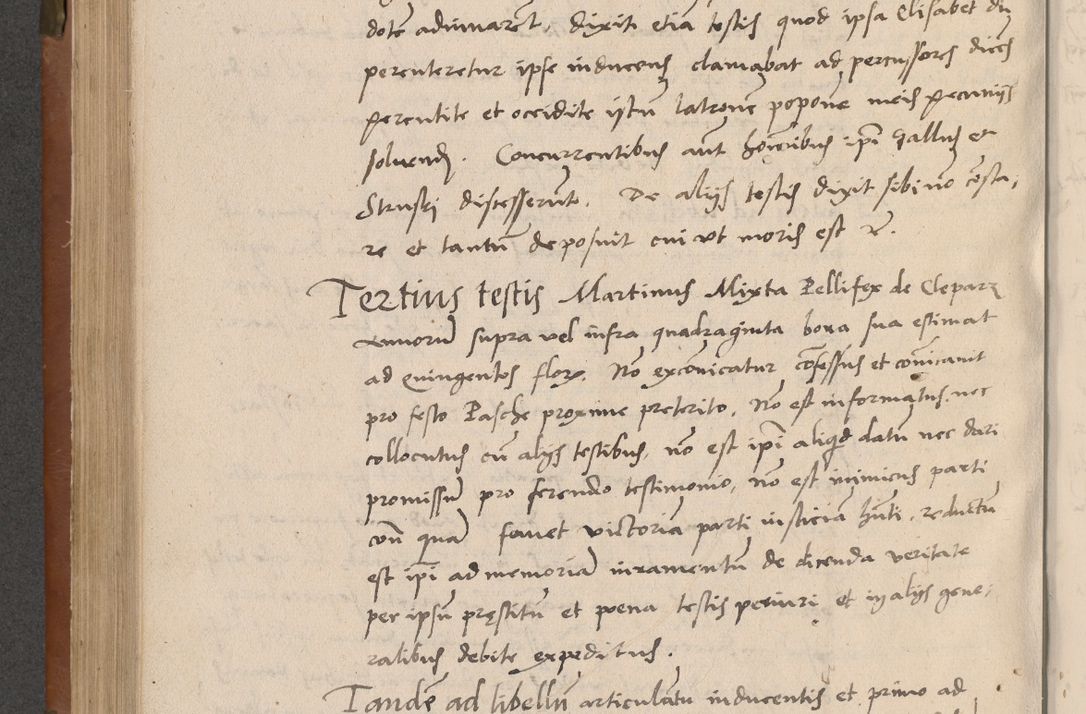 Zdjęcie nr 345 dla obiektu archiwalnego: Acta attestationum seu depositionum testium coram R. D. Petro de Gamratis, episcopo Cracoviensi, V. D. Bartholomaeo Gantkowski, Posnaniensi et Suae Paternitatis Rev. cancellario ac Sigismundo de Stazicza, decretorum doctore, auditore causarum curiae episcopalis praesidentibus ad a. D. 1540 et 1541, per me Bartholomaeum Ravensem, utraquw auctoriate notarium publicum et coram Sua Paternitatr Rev. causarum scriba feliciter inchoatum.