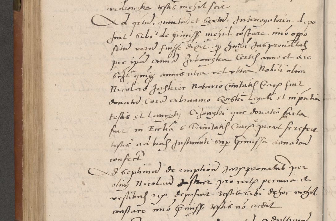Zdjęcie nr 339 dla obiektu archiwalnego: Acta attestationum seu depositionum testium coram R. D. Petro de Gamratis, episcopo Cracoviensi, V. D. Bartholomaeo Gantkowski, Posnaniensi et Suae Paternitatis Rev. cancellario ac Sigismundo de Stazicza, decretorum doctore, auditore causarum curiae episcopalis praesidentibus ad a. D. 1540 et 1541, per me Bartholomaeum Ravensem, utraquw auctoriate notarium publicum et coram Sua Paternitatr Rev. causarum scriba feliciter inchoatum.
