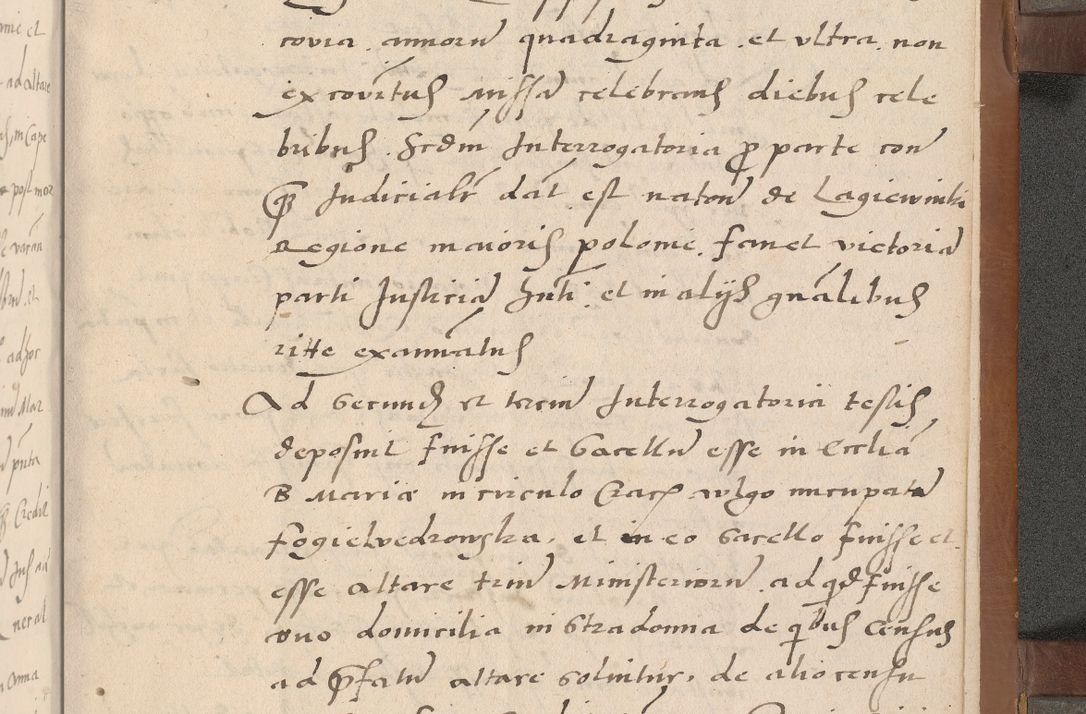 Zdjęcie nr 338 dla obiektu archiwalnego: Acta attestationum seu depositionum testium coram R. D. Petro de Gamratis, episcopo Cracoviensi, V. D. Bartholomaeo Gantkowski, Posnaniensi et Suae Paternitatis Rev. cancellario ac Sigismundo de Stazicza, decretorum doctore, auditore causarum curiae episcopalis praesidentibus ad a. D. 1540 et 1541, per me Bartholomaeum Ravensem, utraquw auctoriate notarium publicum et coram Sua Paternitatr Rev. causarum scriba feliciter inchoatum.