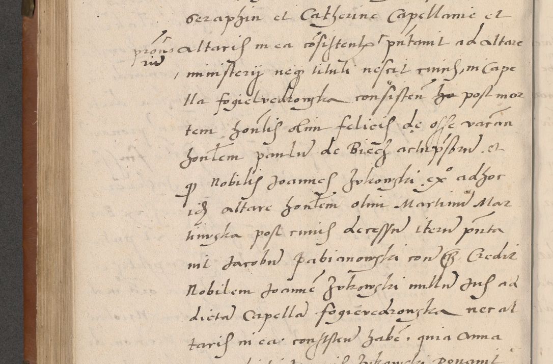 Zdjęcie nr 337 dla obiektu archiwalnego: Acta attestationum seu depositionum testium coram R. D. Petro de Gamratis, episcopo Cracoviensi, V. D. Bartholomaeo Gantkowski, Posnaniensi et Suae Paternitatis Rev. cancellario ac Sigismundo de Stazicza, decretorum doctore, auditore causarum curiae episcopalis praesidentibus ad a. D. 1540 et 1541, per me Bartholomaeum Ravensem, utraquw auctoriate notarium publicum et coram Sua Paternitatr Rev. causarum scriba feliciter inchoatum.