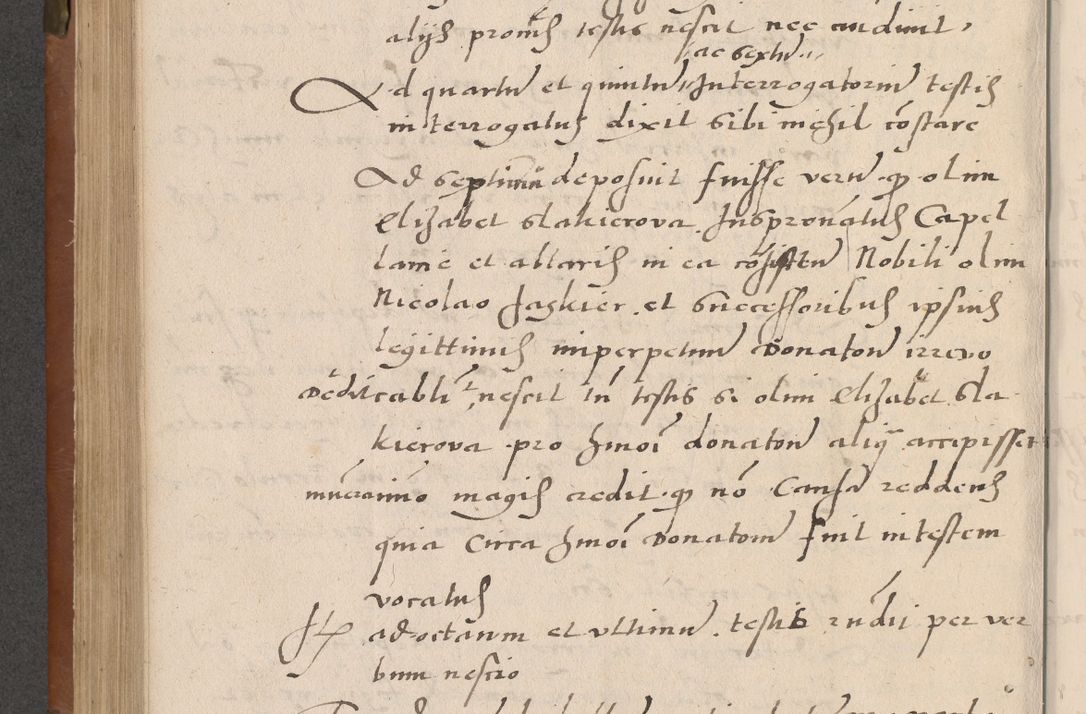 Zdjęcie nr 335 dla obiektu archiwalnego: Acta attestationum seu depositionum testium coram R. D. Petro de Gamratis, episcopo Cracoviensi, V. D. Bartholomaeo Gantkowski, Posnaniensi et Suae Paternitatis Rev. cancellario ac Sigismundo de Stazicza, decretorum doctore, auditore causarum curiae episcopalis praesidentibus ad a. D. 1540 et 1541, per me Bartholomaeum Ravensem, utraquw auctoriate notarium publicum et coram Sua Paternitatr Rev. causarum scriba feliciter inchoatum.