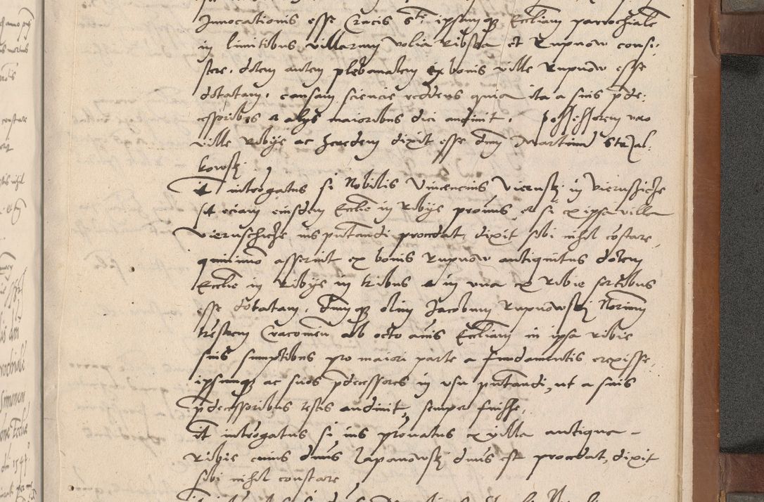Zdjęcie nr 328 dla obiektu archiwalnego: Acta attestationum seu depositionum testium coram R. D. Petro de Gamratis, episcopo Cracoviensi, V. D. Bartholomaeo Gantkowski, Posnaniensi et Suae Paternitatis Rev. cancellario ac Sigismundo de Stazicza, decretorum doctore, auditore causarum curiae episcopalis praesidentibus ad a. D. 1540 et 1541, per me Bartholomaeum Ravensem, utraquw auctoriate notarium publicum et coram Sua Paternitatr Rev. causarum scriba feliciter inchoatum.