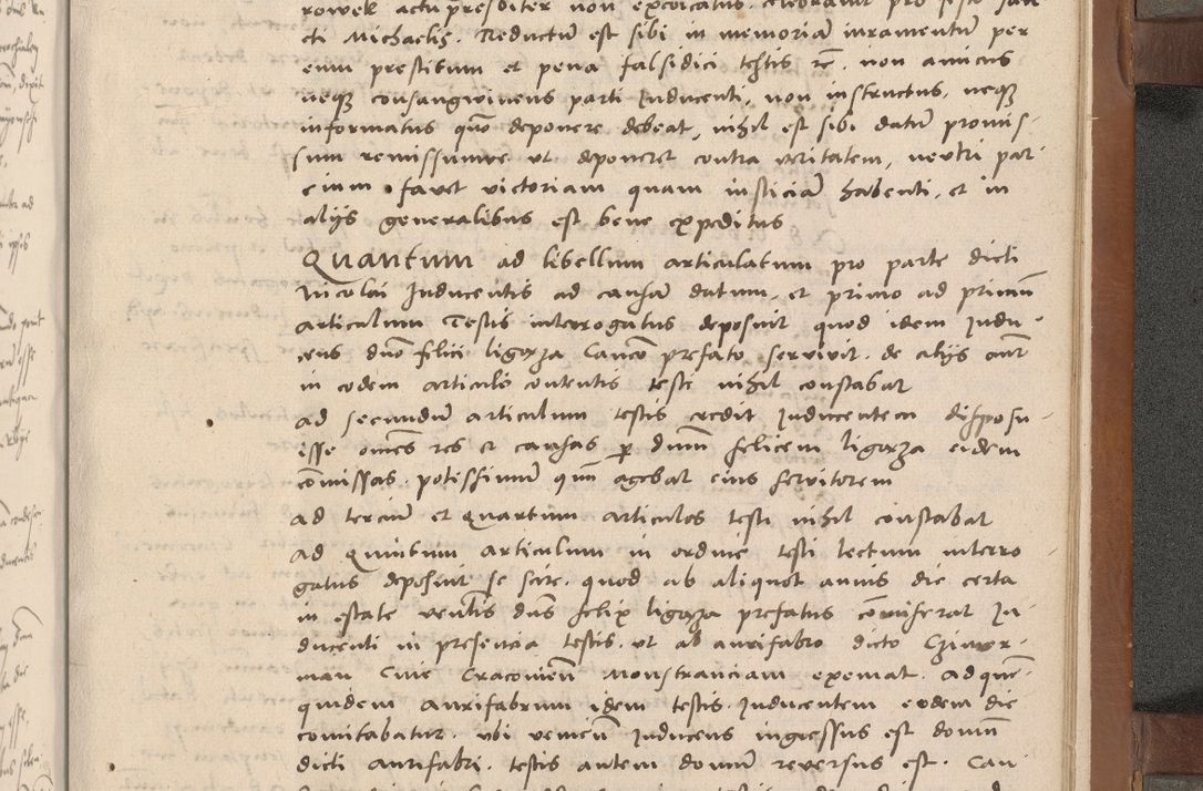 Zdjęcie nr 316 dla obiektu archiwalnego: Acta attestationum seu depositionum testium coram R. D. Petro de Gamratis, episcopo Cracoviensi, V. D. Bartholomaeo Gantkowski, Posnaniensi et Suae Paternitatis Rev. cancellario ac Sigismundo de Stazicza, decretorum doctore, auditore causarum curiae episcopalis praesidentibus ad a. D. 1540 et 1541, per me Bartholomaeum Ravensem, utraquw auctoriate notarium publicum et coram Sua Paternitatr Rev. causarum scriba feliciter inchoatum.
