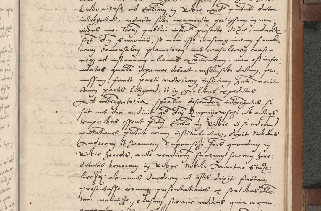 Zdjęcie nr 312 dla obiektu archiwalnego: Acta attestationum seu depositionum testium coram R. D. Petro de Gamratis, episcopo Cracoviensi, V. D. Bartholomaeo Gantkowski, Posnaniensi et Suae Paternitatis Rev. cancellario ac Sigismundo de Stazicza, decretorum doctore, auditore causarum curiae episcopalis praesidentibus ad a. D. 1540 et 1541, per me Bartholomaeum Ravensem, utraquw auctoriate notarium publicum et coram Sua Paternitatr Rev. causarum scriba feliciter inchoatum.