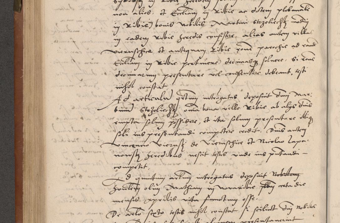 Zdjęcie nr 313 dla obiektu archiwalnego: Acta attestationum seu depositionum testium coram R. D. Petro de Gamratis, episcopo Cracoviensi, V. D. Bartholomaeo Gantkowski, Posnaniensi et Suae Paternitatis Rev. cancellario ac Sigismundo de Stazicza, decretorum doctore, auditore causarum curiae episcopalis praesidentibus ad a. D. 1540 et 1541, per me Bartholomaeum Ravensem, utraquw auctoriate notarium publicum et coram Sua Paternitatr Rev. causarum scriba feliciter inchoatum.