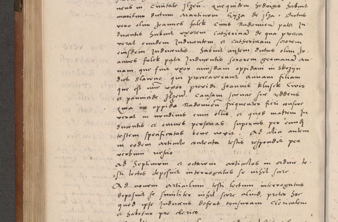 Zdjęcie nr 309 dla obiektu archiwalnego: Acta attestationum seu depositionum testium coram R. D. Petro de Gamratis, episcopo Cracoviensi, V. D. Bartholomaeo Gantkowski, Posnaniensi et Suae Paternitatis Rev. cancellario ac Sigismundo de Stazicza, decretorum doctore, auditore causarum curiae episcopalis praesidentibus ad a. D. 1540 et 1541, per me Bartholomaeum Ravensem, utraquw auctoriate notarium publicum et coram Sua Paternitatr Rev. causarum scriba feliciter inchoatum.