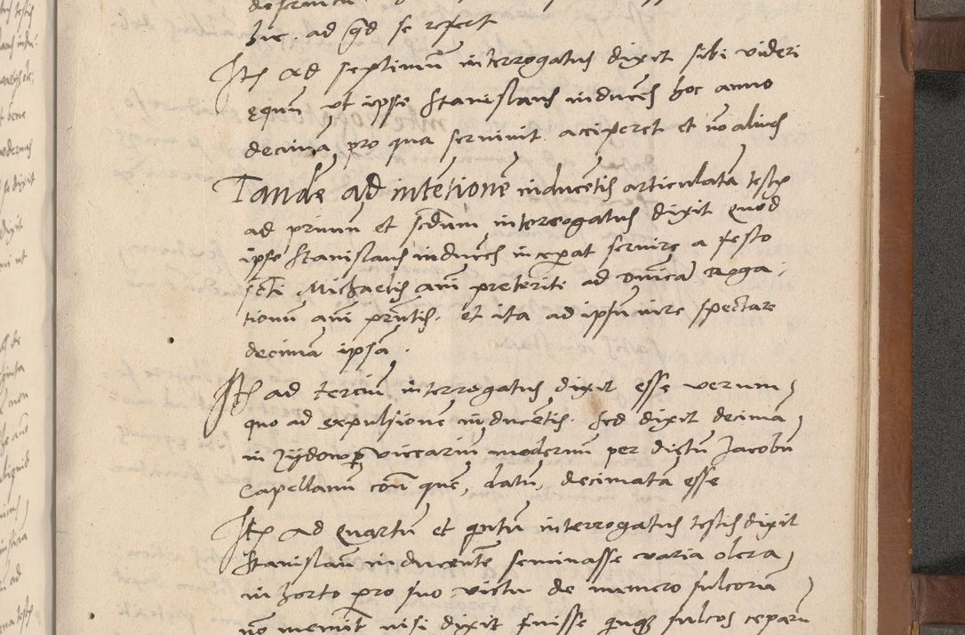 Zdjęcie nr 306 dla obiektu archiwalnego: Acta attestationum seu depositionum testium coram R. D. Petro de Gamratis, episcopo Cracoviensi, V. D. Bartholomaeo Gantkowski, Posnaniensi et Suae Paternitatis Rev. cancellario ac Sigismundo de Stazicza, decretorum doctore, auditore causarum curiae episcopalis praesidentibus ad a. D. 1540 et 1541, per me Bartholomaeum Ravensem, utraquw auctoriate notarium publicum et coram Sua Paternitatr Rev. causarum scriba feliciter inchoatum.