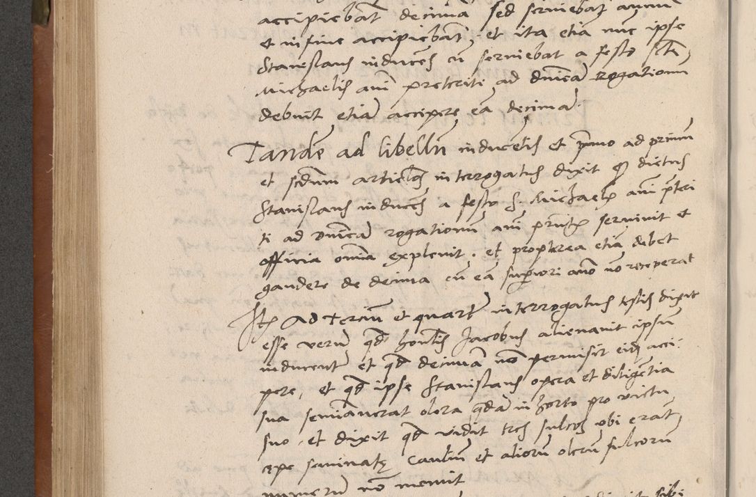 Zdjęcie nr 303 dla obiektu archiwalnego: Acta attestationum seu depositionum testium coram R. D. Petro de Gamratis, episcopo Cracoviensi, V. D. Bartholomaeo Gantkowski, Posnaniensi et Suae Paternitatis Rev. cancellario ac Sigismundo de Stazicza, decretorum doctore, auditore causarum curiae episcopalis praesidentibus ad a. D. 1540 et 1541, per me Bartholomaeum Ravensem, utraquw auctoriate notarium publicum et coram Sua Paternitatr Rev. causarum scriba feliciter inchoatum.