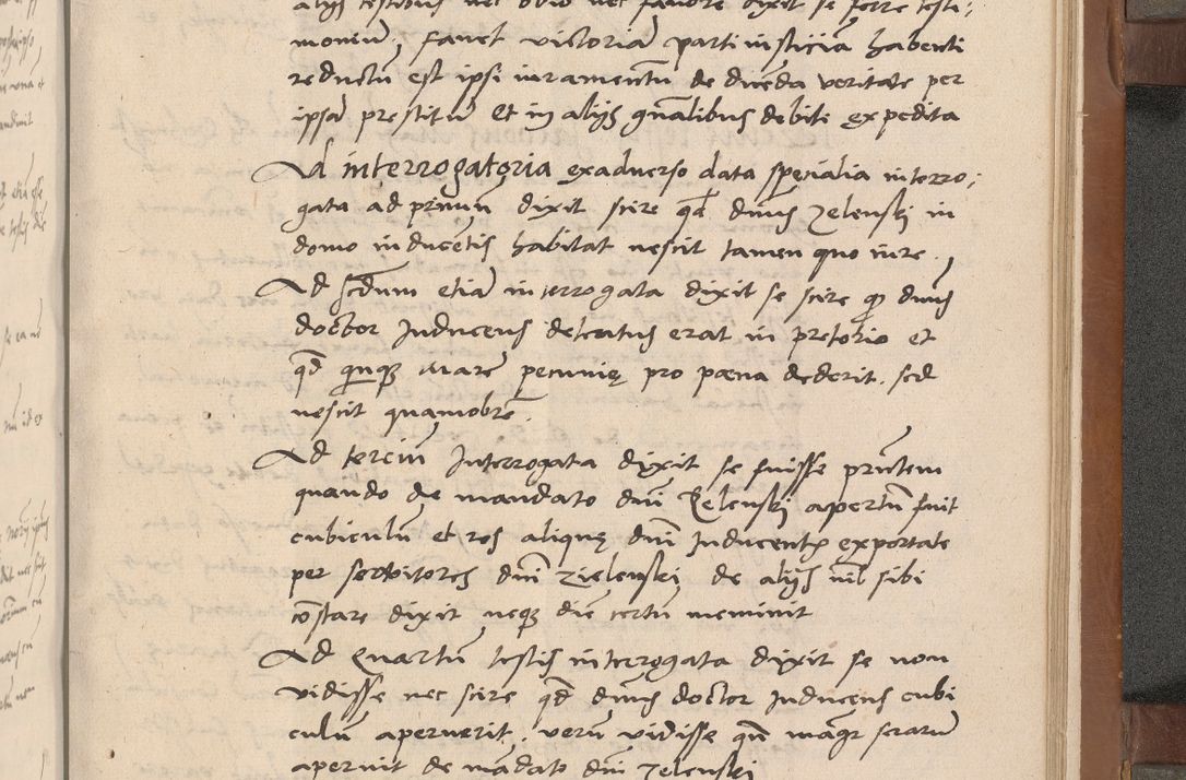 Zdjęcie nr 298 dla obiektu archiwalnego: Acta attestationum seu depositionum testium coram R. D. Petro de Gamratis, episcopo Cracoviensi, V. D. Bartholomaeo Gantkowski, Posnaniensi et Suae Paternitatis Rev. cancellario ac Sigismundo de Stazicza, decretorum doctore, auditore causarum curiae episcopalis praesidentibus ad a. D. 1540 et 1541, per me Bartholomaeum Ravensem, utraquw auctoriate notarium publicum et coram Sua Paternitatr Rev. causarum scriba feliciter inchoatum.