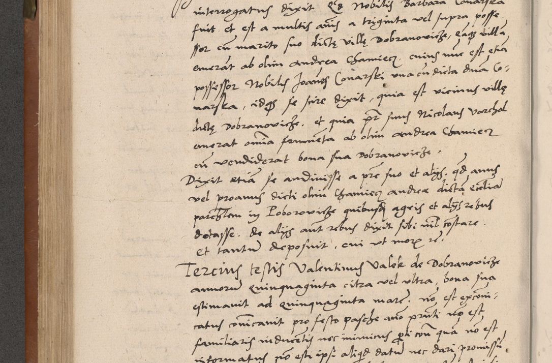 Zdjęcie nr 293 dla obiektu archiwalnego: Acta attestationum seu depositionum testium coram R. D. Petro de Gamratis, episcopo Cracoviensi, V. D. Bartholomaeo Gantkowski, Posnaniensi et Suae Paternitatis Rev. cancellario ac Sigismundo de Stazicza, decretorum doctore, auditore causarum curiae episcopalis praesidentibus ad a. D. 1540 et 1541, per me Bartholomaeum Ravensem, utraquw auctoriate notarium publicum et coram Sua Paternitatr Rev. causarum scriba feliciter inchoatum.