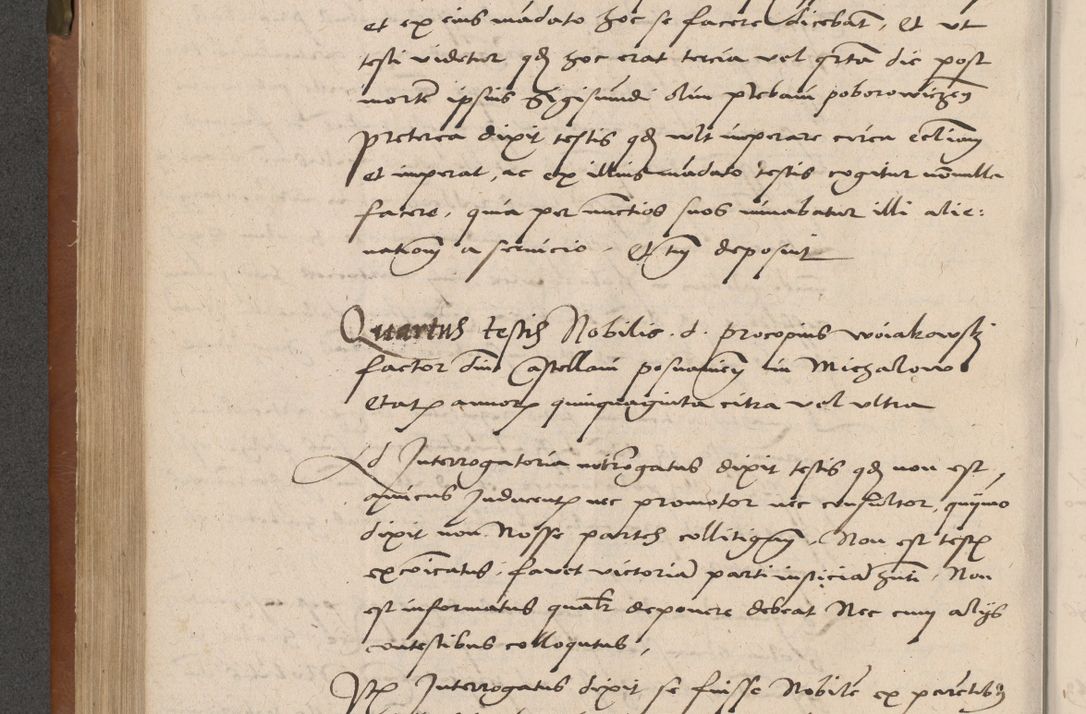 Zdjęcie nr 283 dla obiektu archiwalnego: Acta attestationum seu depositionum testium coram R. D. Petro de Gamratis, episcopo Cracoviensi, V. D. Bartholomaeo Gantkowski, Posnaniensi et Suae Paternitatis Rev. cancellario ac Sigismundo de Stazicza, decretorum doctore, auditore causarum curiae episcopalis praesidentibus ad a. D. 1540 et 1541, per me Bartholomaeum Ravensem, utraquw auctoriate notarium publicum et coram Sua Paternitatr Rev. causarum scriba feliciter inchoatum.
