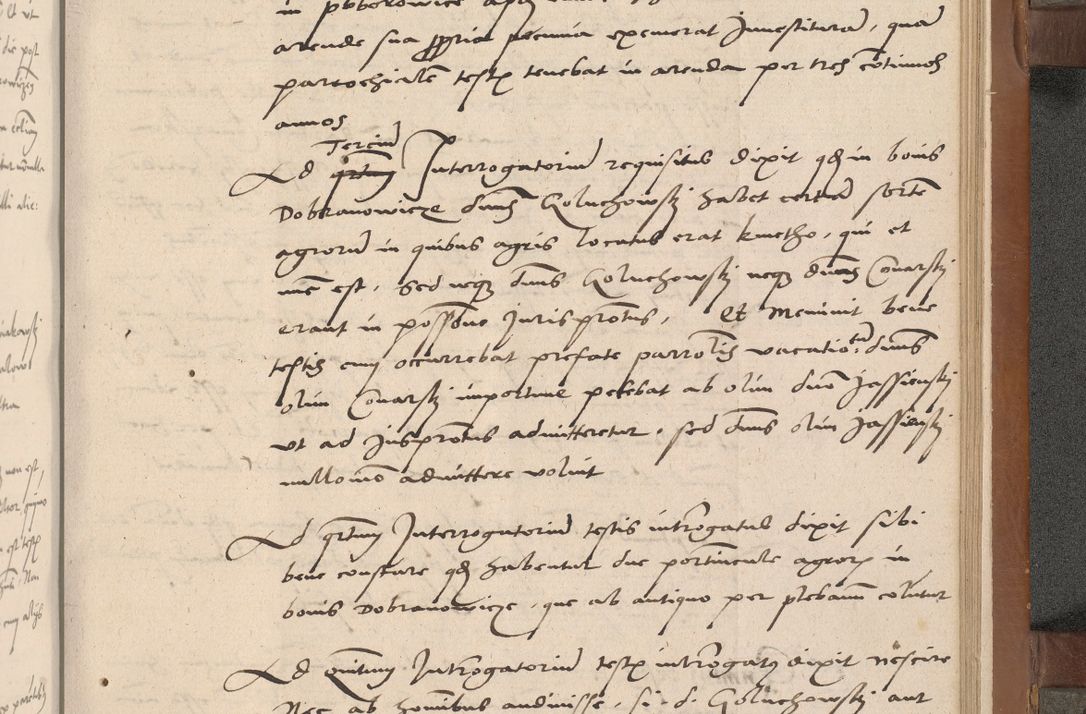 Zdjęcie nr 284 dla obiektu archiwalnego: Acta attestationum seu depositionum testium coram R. D. Petro de Gamratis, episcopo Cracoviensi, V. D. Bartholomaeo Gantkowski, Posnaniensi et Suae Paternitatis Rev. cancellario ac Sigismundo de Stazicza, decretorum doctore, auditore causarum curiae episcopalis praesidentibus ad a. D. 1540 et 1541, per me Bartholomaeum Ravensem, utraquw auctoriate notarium publicum et coram Sua Paternitatr Rev. causarum scriba feliciter inchoatum.