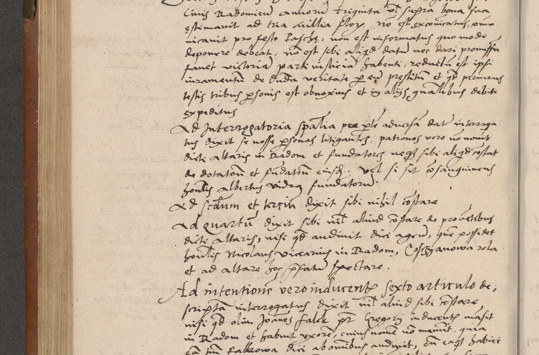 Zdjęcie nr 279 dla obiektu archiwalnego: Acta attestationum seu depositionum testium coram R. D. Petro de Gamratis, episcopo Cracoviensi, V. D. Bartholomaeo Gantkowski, Posnaniensi et Suae Paternitatis Rev. cancellario ac Sigismundo de Stazicza, decretorum doctore, auditore causarum curiae episcopalis praesidentibus ad a. D. 1540 et 1541, per me Bartholomaeum Ravensem, utraquw auctoriate notarium publicum et coram Sua Paternitatr Rev. causarum scriba feliciter inchoatum.
