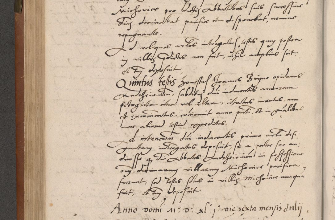 Zdjęcie nr 269 dla obiektu archiwalnego: Acta attestationum seu depositionum testium coram R. D. Petro de Gamratis, episcopo Cracoviensi, V. D. Bartholomaeo Gantkowski, Posnaniensi et Suae Paternitatis Rev. cancellario ac Sigismundo de Stazicza, decretorum doctore, auditore causarum curiae episcopalis praesidentibus ad a. D. 1540 et 1541, per me Bartholomaeum Ravensem, utraquw auctoriate notarium publicum et coram Sua Paternitatr Rev. causarum scriba feliciter inchoatum.