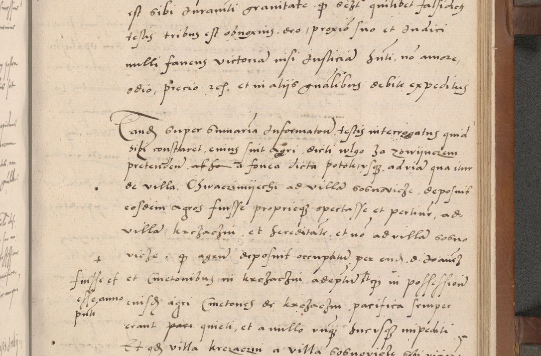 Zdjęcie nr 270 dla obiektu archiwalnego: Acta attestationum seu depositionum testium coram R. D. Petro de Gamratis, episcopo Cracoviensi, V. D. Bartholomaeo Gantkowski, Posnaniensi et Suae Paternitatis Rev. cancellario ac Sigismundo de Stazicza, decretorum doctore, auditore causarum curiae episcopalis praesidentibus ad a. D. 1540 et 1541, per me Bartholomaeum Ravensem, utraquw auctoriate notarium publicum et coram Sua Paternitatr Rev. causarum scriba feliciter inchoatum.