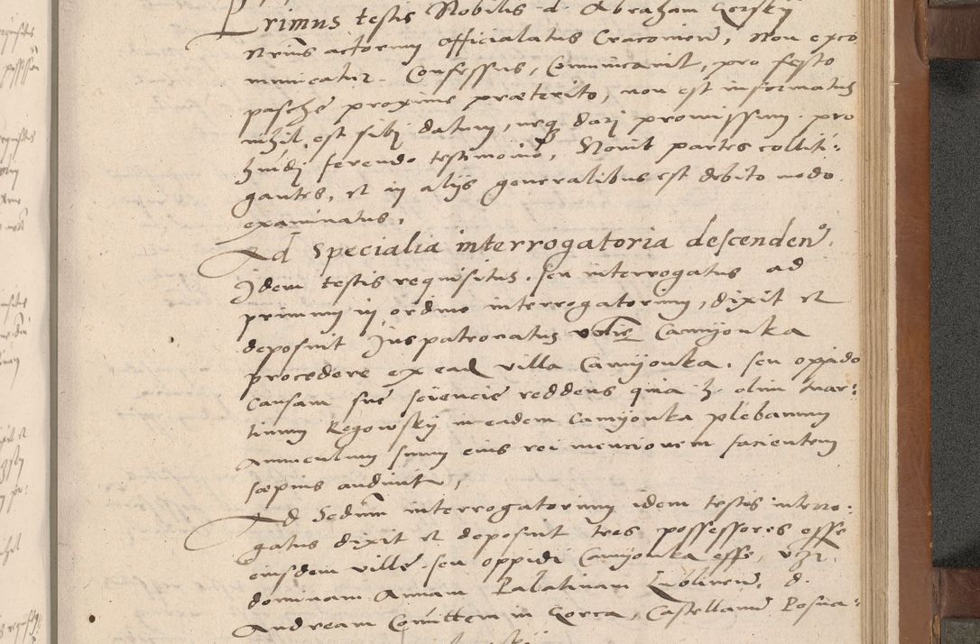 Zdjęcie nr 262 dla obiektu archiwalnego: Acta attestationum seu depositionum testium coram R. D. Petro de Gamratis, episcopo Cracoviensi, V. D. Bartholomaeo Gantkowski, Posnaniensi et Suae Paternitatis Rev. cancellario ac Sigismundo de Stazicza, decretorum doctore, auditore causarum curiae episcopalis praesidentibus ad a. D. 1540 et 1541, per me Bartholomaeum Ravensem, utraquw auctoriate notarium publicum et coram Sua Paternitatr Rev. causarum scriba feliciter inchoatum.