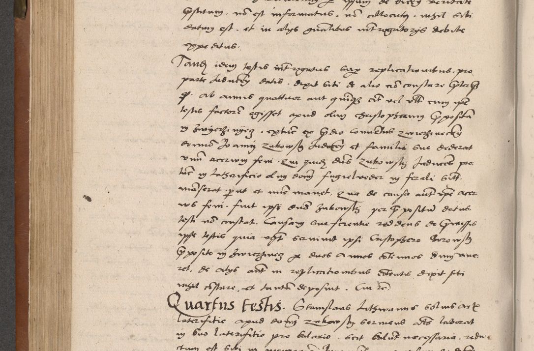 Zdjęcie nr 255 dla obiektu archiwalnego: Acta attestationum seu depositionum testium coram R. D. Petro de Gamratis, episcopo Cracoviensi, V. D. Bartholomaeo Gantkowski, Posnaniensi et Suae Paternitatis Rev. cancellario ac Sigismundo de Stazicza, decretorum doctore, auditore causarum curiae episcopalis praesidentibus ad a. D. 1540 et 1541, per me Bartholomaeum Ravensem, utraquw auctoriate notarium publicum et coram Sua Paternitatr Rev. causarum scriba feliciter inchoatum.
