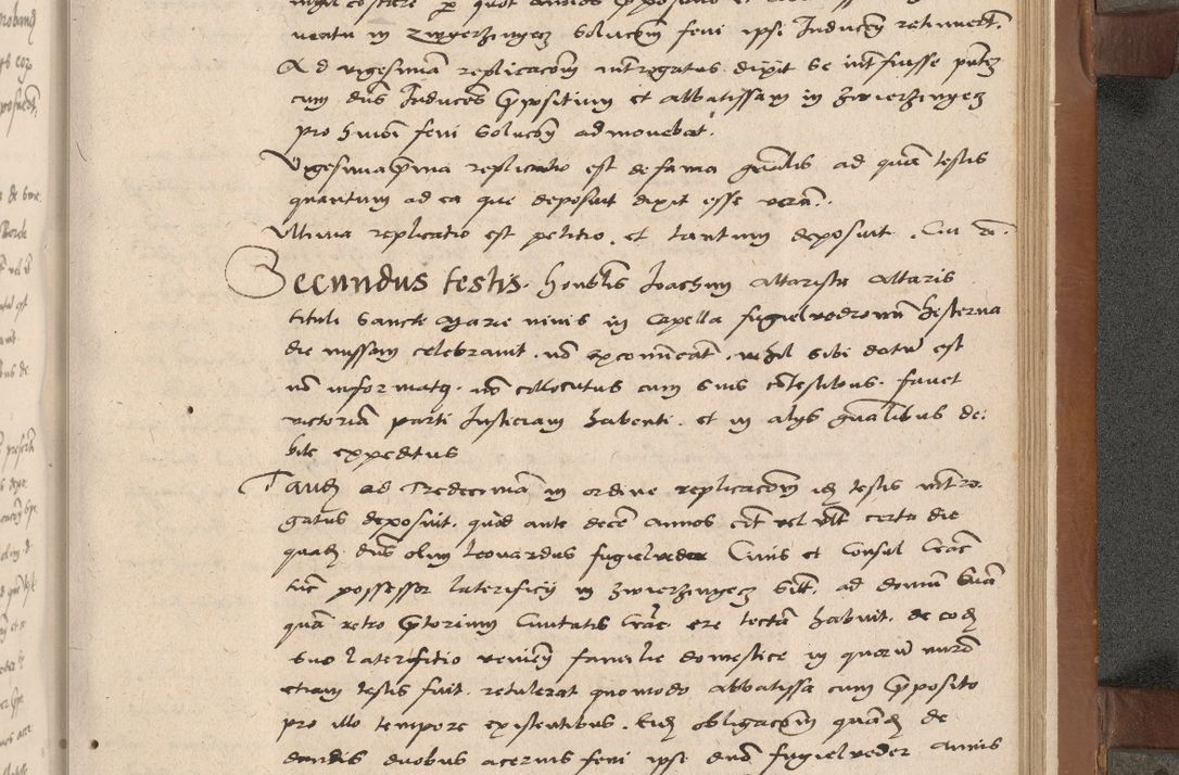 Zdjęcie nr 254 dla obiektu archiwalnego: Acta attestationum seu depositionum testium coram R. D. Petro de Gamratis, episcopo Cracoviensi, V. D. Bartholomaeo Gantkowski, Posnaniensi et Suae Paternitatis Rev. cancellario ac Sigismundo de Stazicza, decretorum doctore, auditore causarum curiae episcopalis praesidentibus ad a. D. 1540 et 1541, per me Bartholomaeum Ravensem, utraquw auctoriate notarium publicum et coram Sua Paternitatr Rev. causarum scriba feliciter inchoatum.