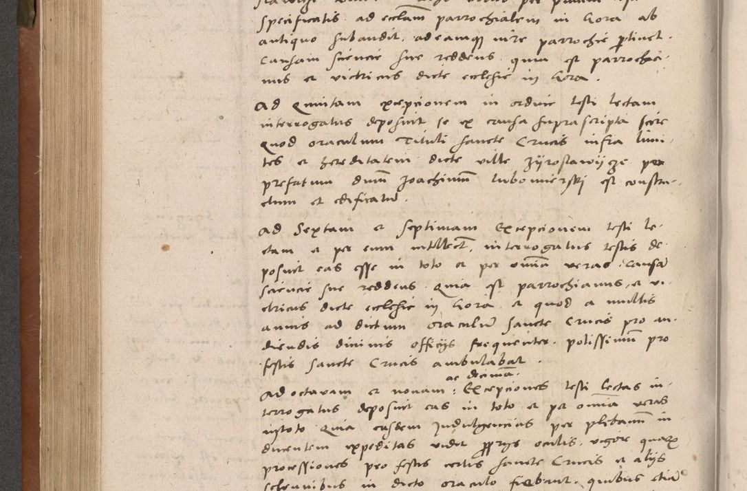 Zdjęcie nr 249 dla obiektu archiwalnego: Acta attestationum seu depositionum testium coram R. D. Petro de Gamratis, episcopo Cracoviensi, V. D. Bartholomaeo Gantkowski, Posnaniensi et Suae Paternitatis Rev. cancellario ac Sigismundo de Stazicza, decretorum doctore, auditore causarum curiae episcopalis praesidentibus ad a. D. 1540 et 1541, per me Bartholomaeum Ravensem, utraquw auctoriate notarium publicum et coram Sua Paternitatr Rev. causarum scriba feliciter inchoatum.