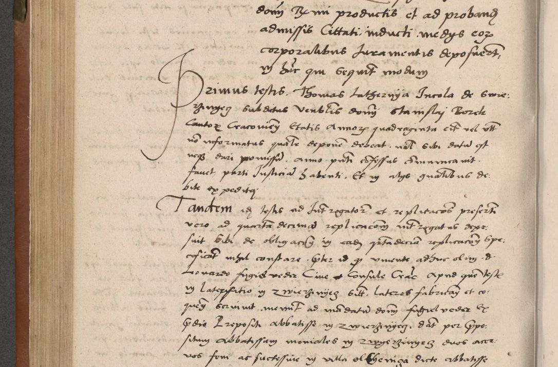 Zdjęcie nr 253 dla obiektu archiwalnego: Acta attestationum seu depositionum testium coram R. D. Petro de Gamratis, episcopo Cracoviensi, V. D. Bartholomaeo Gantkowski, Posnaniensi et Suae Paternitatis Rev. cancellario ac Sigismundo de Stazicza, decretorum doctore, auditore causarum curiae episcopalis praesidentibus ad a. D. 1540 et 1541, per me Bartholomaeum Ravensem, utraquw auctoriate notarium publicum et coram Sua Paternitatr Rev. causarum scriba feliciter inchoatum.