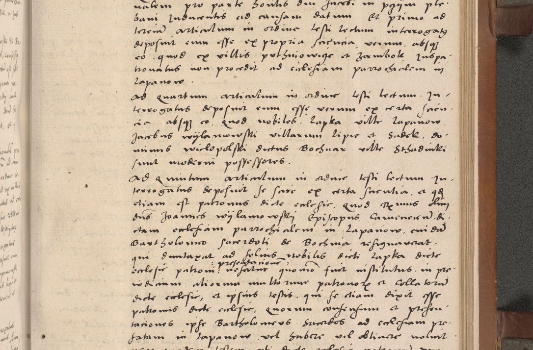Zdjęcie nr 244 dla obiektu archiwalnego: Acta attestationum seu depositionum testium coram R. D. Petro de Gamratis, episcopo Cracoviensi, V. D. Bartholomaeo Gantkowski, Posnaniensi et Suae Paternitatis Rev. cancellario ac Sigismundo de Stazicza, decretorum doctore, auditore causarum curiae episcopalis praesidentibus ad a. D. 1540 et 1541, per me Bartholomaeum Ravensem, utraquw auctoriate notarium publicum et coram Sua Paternitatr Rev. causarum scriba feliciter inchoatum.