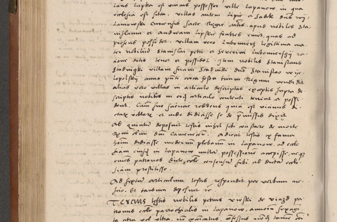 Zdjęcie nr 241 dla obiektu archiwalnego: Acta attestationum seu depositionum testium coram R. D. Petro de Gamratis, episcopo Cracoviensi, V. D. Bartholomaeo Gantkowski, Posnaniensi et Suae Paternitatis Rev. cancellario ac Sigismundo de Stazicza, decretorum doctore, auditore causarum curiae episcopalis praesidentibus ad a. D. 1540 et 1541, per me Bartholomaeum Ravensem, utraquw auctoriate notarium publicum et coram Sua Paternitatr Rev. causarum scriba feliciter inchoatum.