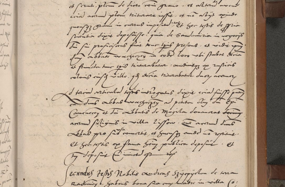 Zdjęcie nr 232 dla obiektu archiwalnego: Acta attestationum seu depositionum testium coram R. D. Petro de Gamratis, episcopo Cracoviensi, V. D. Bartholomaeo Gantkowski, Posnaniensi et Suae Paternitatis Rev. cancellario ac Sigismundo de Stazicza, decretorum doctore, auditore causarum curiae episcopalis praesidentibus ad a. D. 1540 et 1541, per me Bartholomaeum Ravensem, utraquw auctoriate notarium publicum et coram Sua Paternitatr Rev. causarum scriba feliciter inchoatum.