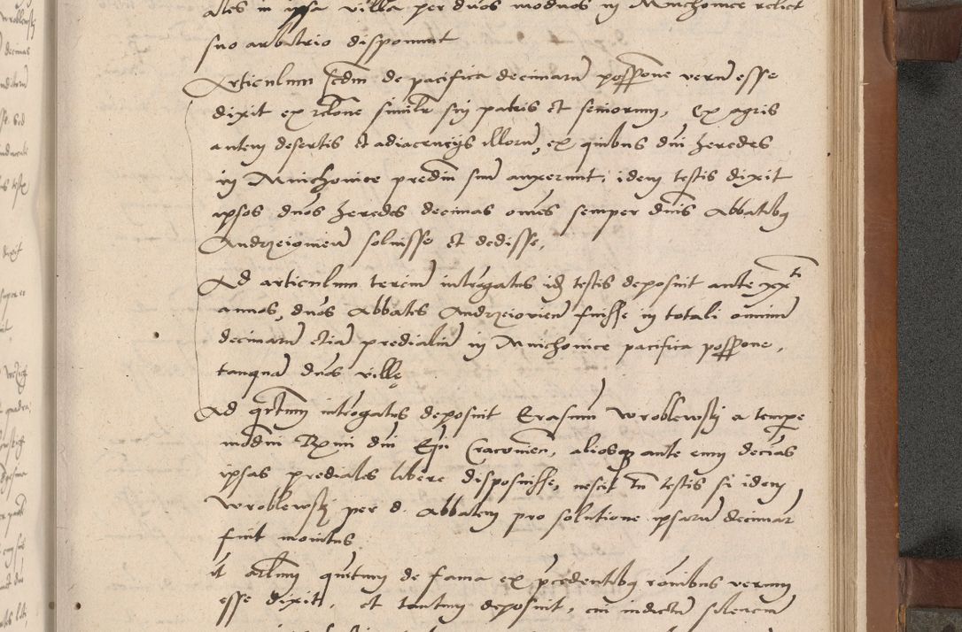 Zdjęcie nr 226 dla obiektu archiwalnego: Acta attestationum seu depositionum testium coram R. D. Petro de Gamratis, episcopo Cracoviensi, V. D. Bartholomaeo Gantkowski, Posnaniensi et Suae Paternitatis Rev. cancellario ac Sigismundo de Stazicza, decretorum doctore, auditore causarum curiae episcopalis praesidentibus ad a. D. 1540 et 1541, per me Bartholomaeum Ravensem, utraquw auctoriate notarium publicum et coram Sua Paternitatr Rev. causarum scriba feliciter inchoatum.