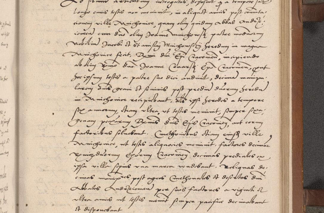 Zdjęcie nr 224 dla obiektu archiwalnego: Acta attestationum seu depositionum testium coram R. D. Petro de Gamratis, episcopo Cracoviensi, V. D. Bartholomaeo Gantkowski, Posnaniensi et Suae Paternitatis Rev. cancellario ac Sigismundo de Stazicza, decretorum doctore, auditore causarum curiae episcopalis praesidentibus ad a. D. 1540 et 1541, per me Bartholomaeum Ravensem, utraquw auctoriate notarium publicum et coram Sua Paternitatr Rev. causarum scriba feliciter inchoatum.