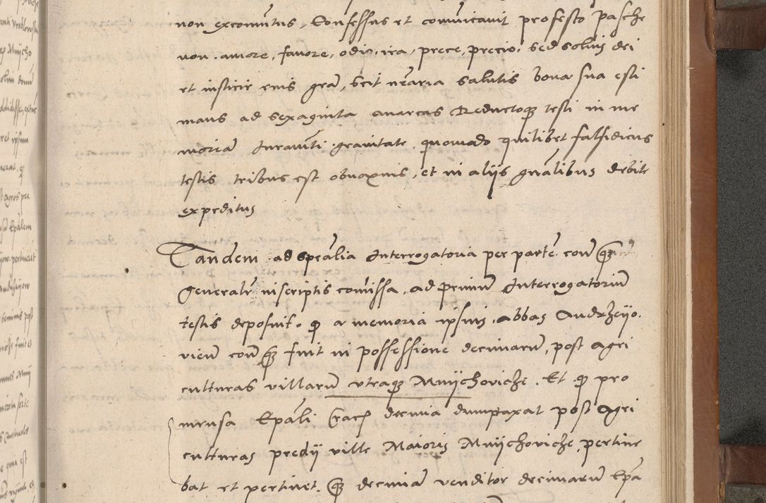 Zdjęcie nr 210 dla obiektu archiwalnego: Acta attestationum seu depositionum testium coram R. D. Petro de Gamratis, episcopo Cracoviensi, V. D. Bartholomaeo Gantkowski, Posnaniensi et Suae Paternitatis Rev. cancellario ac Sigismundo de Stazicza, decretorum doctore, auditore causarum curiae episcopalis praesidentibus ad a. D. 1540 et 1541, per me Bartholomaeum Ravensem, utraquw auctoriate notarium publicum et coram Sua Paternitatr Rev. causarum scriba feliciter inchoatum.