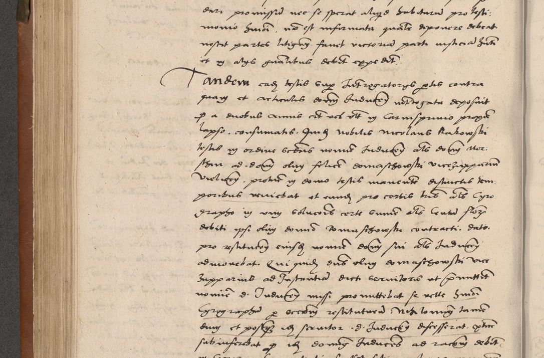 Zdjęcie nr 207 dla obiektu archiwalnego: Acta attestationum seu depositionum testium coram R. D. Petro de Gamratis, episcopo Cracoviensi, V. D. Bartholomaeo Gantkowski, Posnaniensi et Suae Paternitatis Rev. cancellario ac Sigismundo de Stazicza, decretorum doctore, auditore causarum curiae episcopalis praesidentibus ad a. D. 1540 et 1541, per me Bartholomaeum Ravensem, utraquw auctoriate notarium publicum et coram Sua Paternitatr Rev. causarum scriba feliciter inchoatum.