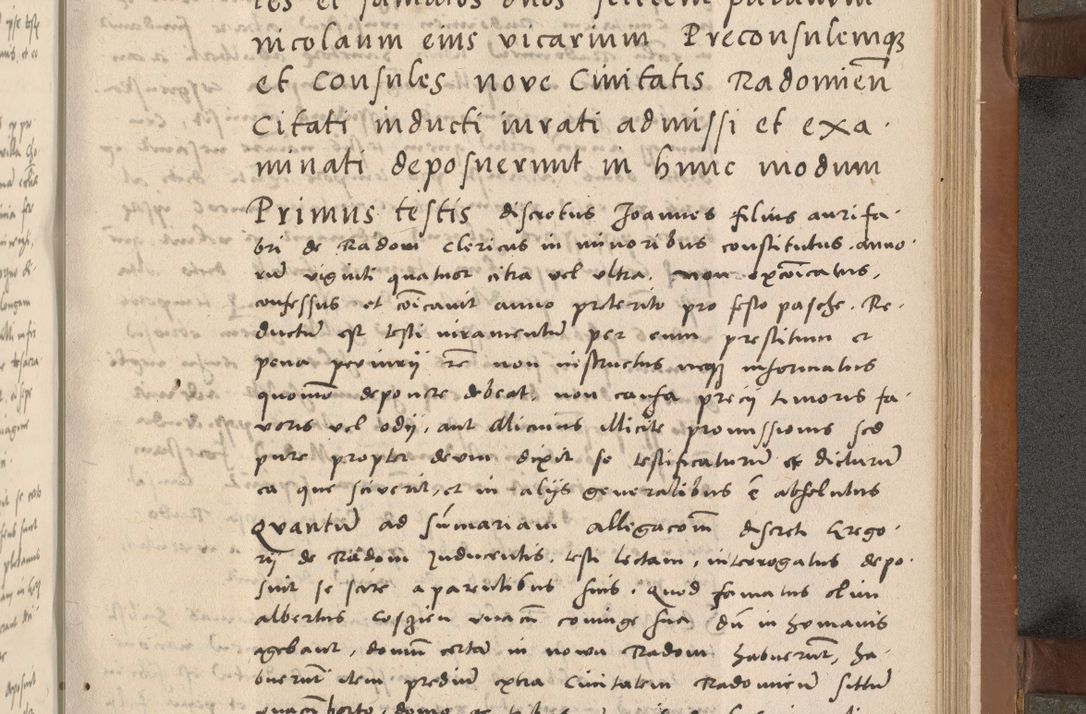 Zdjęcie nr 198 dla obiektu archiwalnego: Acta attestationum seu depositionum testium coram R. D. Petro de Gamratis, episcopo Cracoviensi, V. D. Bartholomaeo Gantkowski, Posnaniensi et Suae Paternitatis Rev. cancellario ac Sigismundo de Stazicza, decretorum doctore, auditore causarum curiae episcopalis praesidentibus ad a. D. 1540 et 1541, per me Bartholomaeum Ravensem, utraquw auctoriate notarium publicum et coram Sua Paternitatr Rev. causarum scriba feliciter inchoatum.