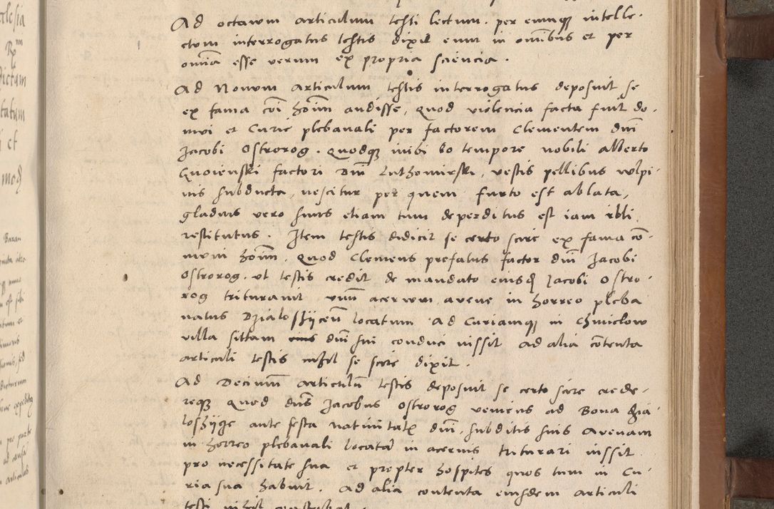 Zdjęcie nr 190 dla obiektu archiwalnego: Acta attestationum seu depositionum testium coram R. D. Petro de Gamratis, episcopo Cracoviensi, V. D. Bartholomaeo Gantkowski, Posnaniensi et Suae Paternitatis Rev. cancellario ac Sigismundo de Stazicza, decretorum doctore, auditore causarum curiae episcopalis praesidentibus ad a. D. 1540 et 1541, per me Bartholomaeum Ravensem, utraquw auctoriate notarium publicum et coram Sua Paternitatr Rev. causarum scriba feliciter inchoatum.