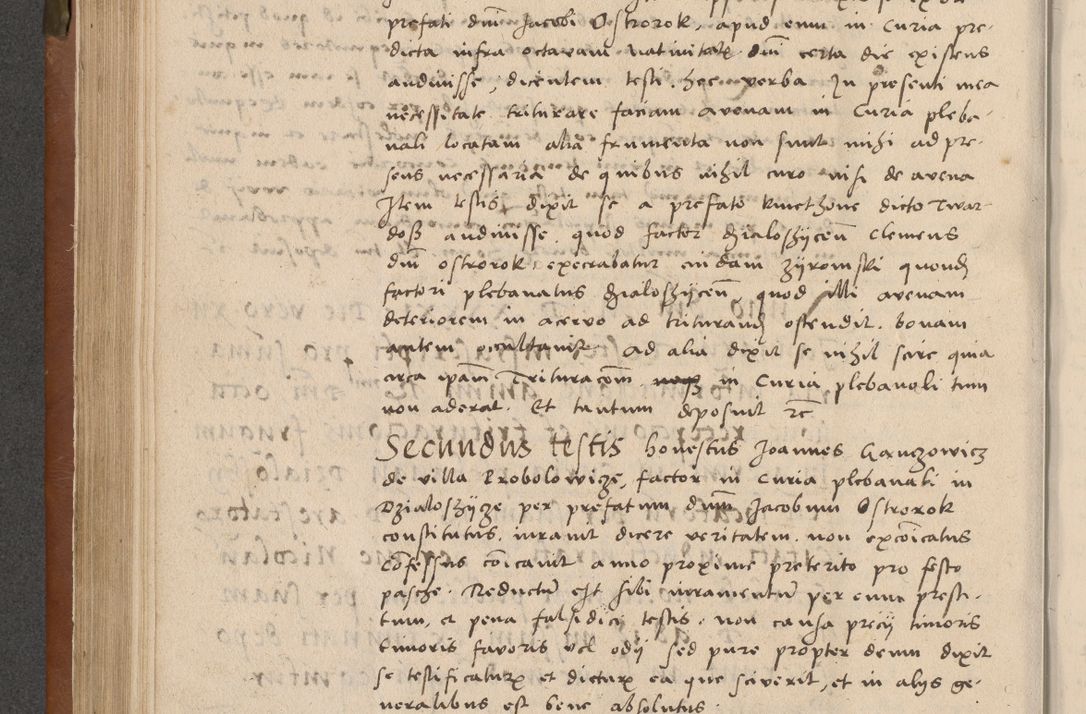 Zdjęcie nr 173 dla obiektu archiwalnego: Acta attestationum seu depositionum testium coram R. D. Petro de Gamratis, episcopo Cracoviensi, V. D. Bartholomaeo Gantkowski, Posnaniensi et Suae Paternitatis Rev. cancellario ac Sigismundo de Stazicza, decretorum doctore, auditore causarum curiae episcopalis praesidentibus ad a. D. 1540 et 1541, per me Bartholomaeum Ravensem, utraquw auctoriate notarium publicum et coram Sua Paternitatr Rev. causarum scriba feliciter inchoatum.
