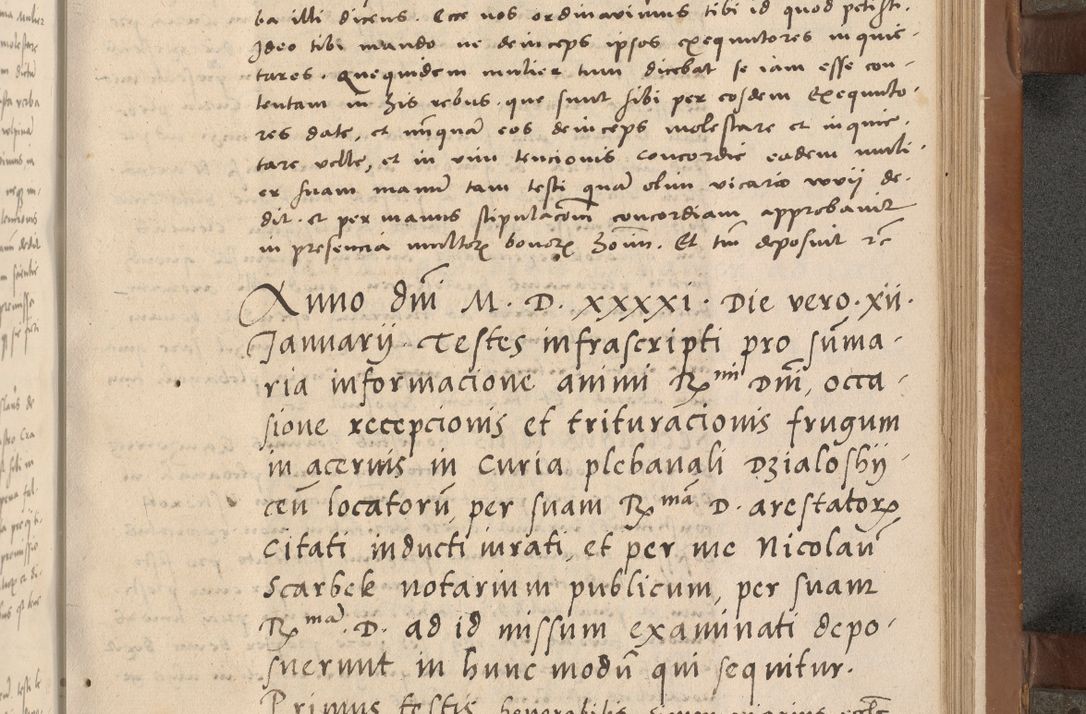Zdjęcie nr 172 dla obiektu archiwalnego: Acta attestationum seu depositionum testium coram R. D. Petro de Gamratis, episcopo Cracoviensi, V. D. Bartholomaeo Gantkowski, Posnaniensi et Suae Paternitatis Rev. cancellario ac Sigismundo de Stazicza, decretorum doctore, auditore causarum curiae episcopalis praesidentibus ad a. D. 1540 et 1541, per me Bartholomaeum Ravensem, utraquw auctoriate notarium publicum et coram Sua Paternitatr Rev. causarum scriba feliciter inchoatum.