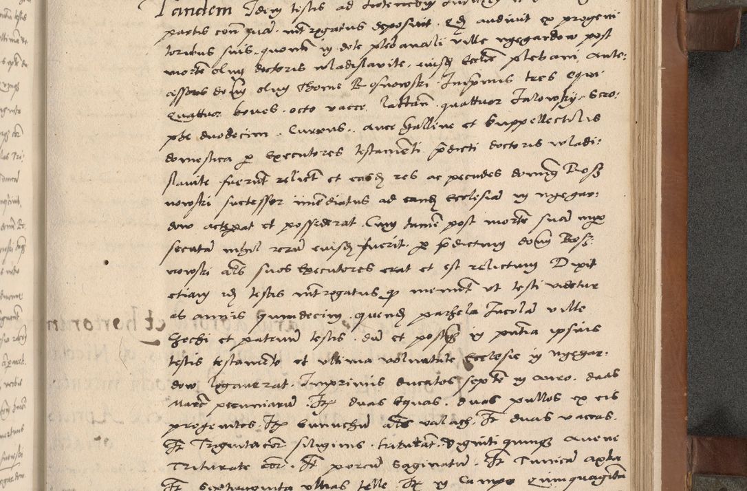 Zdjęcie nr 160 dla obiektu archiwalnego: Acta attestationum seu depositionum testium coram R. D. Petro de Gamratis, episcopo Cracoviensi, V. D. Bartholomaeo Gantkowski, Posnaniensi et Suae Paternitatis Rev. cancellario ac Sigismundo de Stazicza, decretorum doctore, auditore causarum curiae episcopalis praesidentibus ad a. D. 1540 et 1541, per me Bartholomaeum Ravensem, utraquw auctoriate notarium publicum et coram Sua Paternitatr Rev. causarum scriba feliciter inchoatum.