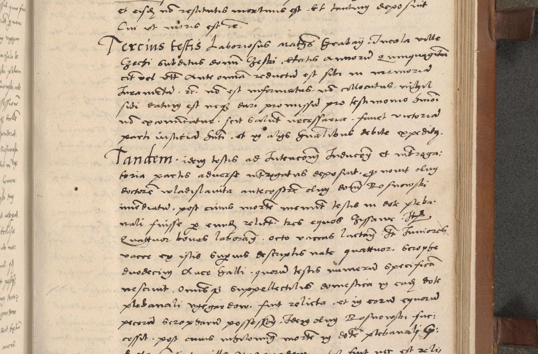 Zdjęcie nr 158 dla obiektu archiwalnego: Acta attestationum seu depositionum testium coram R. D. Petro de Gamratis, episcopo Cracoviensi, V. D. Bartholomaeo Gantkowski, Posnaniensi et Suae Paternitatis Rev. cancellario ac Sigismundo de Stazicza, decretorum doctore, auditore causarum curiae episcopalis praesidentibus ad a. D. 1540 et 1541, per me Bartholomaeum Ravensem, utraquw auctoriate notarium publicum et coram Sua Paternitatr Rev. causarum scriba feliciter inchoatum.