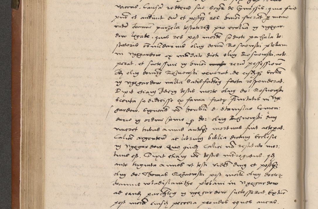Zdjęcie nr 157 dla obiektu archiwalnego: Acta attestationum seu depositionum testium coram R. D. Petro de Gamratis, episcopo Cracoviensi, V. D. Bartholomaeo Gantkowski, Posnaniensi et Suae Paternitatis Rev. cancellario ac Sigismundo de Stazicza, decretorum doctore, auditore causarum curiae episcopalis praesidentibus ad a. D. 1540 et 1541, per me Bartholomaeum Ravensem, utraquw auctoriate notarium publicum et coram Sua Paternitatr Rev. causarum scriba feliciter inchoatum.