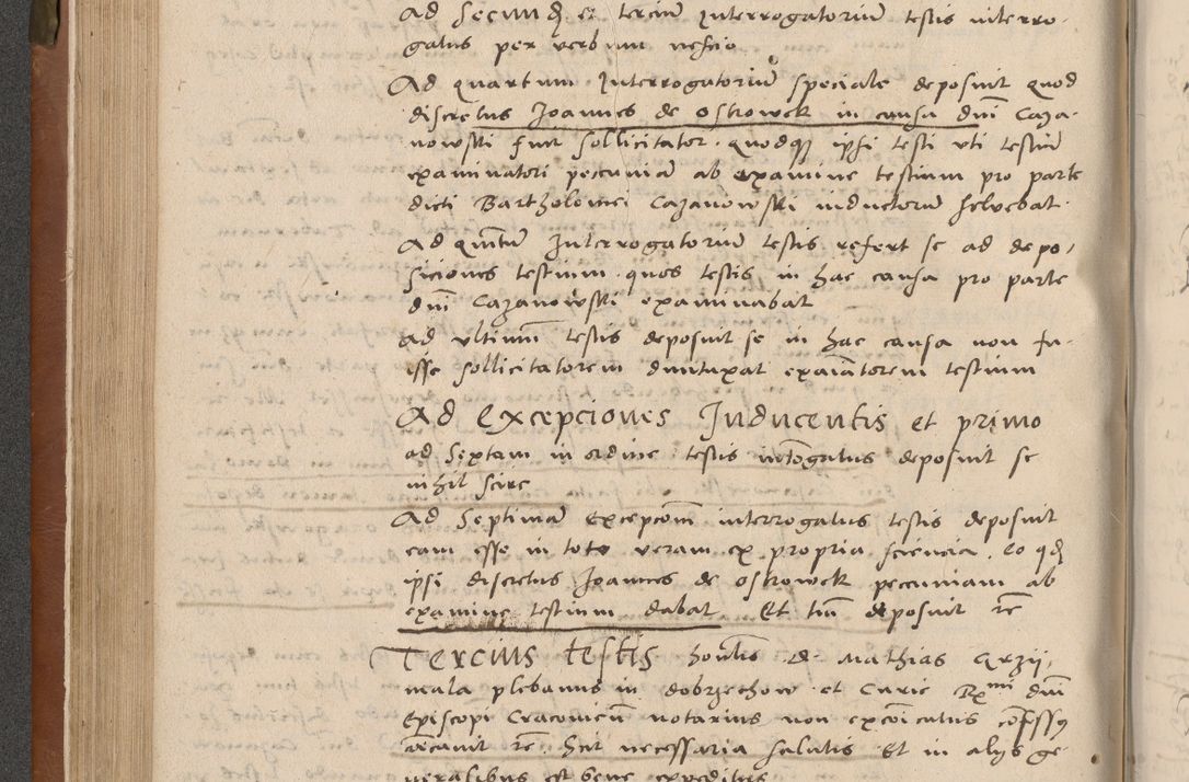 Zdjęcie nr 151 dla obiektu archiwalnego: Acta attestationum seu depositionum testium coram R. D. Petro de Gamratis, episcopo Cracoviensi, V. D. Bartholomaeo Gantkowski, Posnaniensi et Suae Paternitatis Rev. cancellario ac Sigismundo de Stazicza, decretorum doctore, auditore causarum curiae episcopalis praesidentibus ad a. D. 1540 et 1541, per me Bartholomaeum Ravensem, utraquw auctoriate notarium publicum et coram Sua Paternitatr Rev. causarum scriba feliciter inchoatum.