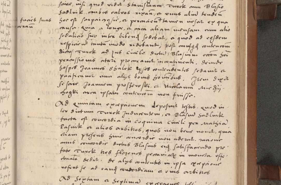 Zdjęcie nr 148 dla obiektu archiwalnego: Acta attestationum seu depositionum testium coram R. D. Petro de Gamratis, episcopo Cracoviensi, V. D. Bartholomaeo Gantkowski, Posnaniensi et Suae Paternitatis Rev. cancellario ac Sigismundo de Stazicza, decretorum doctore, auditore causarum curiae episcopalis praesidentibus ad a. D. 1540 et 1541, per me Bartholomaeum Ravensem, utraquw auctoriate notarium publicum et coram Sua Paternitatr Rev. causarum scriba feliciter inchoatum.