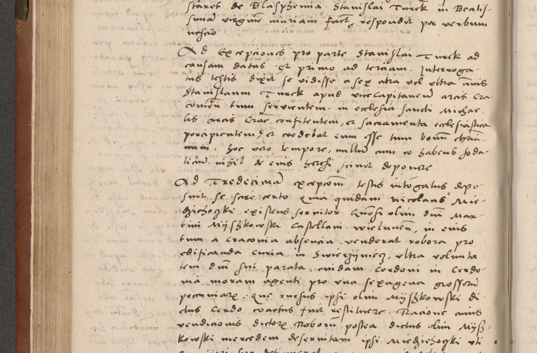 Zdjęcie nr 145 dla obiektu archiwalnego: Acta attestationum seu depositionum testium coram R. D. Petro de Gamratis, episcopo Cracoviensi, V. D. Bartholomaeo Gantkowski, Posnaniensi et Suae Paternitatis Rev. cancellario ac Sigismundo de Stazicza, decretorum doctore, auditore causarum curiae episcopalis praesidentibus ad a. D. 1540 et 1541, per me Bartholomaeum Ravensem, utraquw auctoriate notarium publicum et coram Sua Paternitatr Rev. causarum scriba feliciter inchoatum.