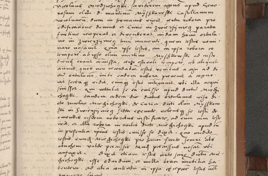 Zdjęcie nr 144 dla obiektu archiwalnego: Acta attestationum seu depositionum testium coram R. D. Petro de Gamratis, episcopo Cracoviensi, V. D. Bartholomaeo Gantkowski, Posnaniensi et Suae Paternitatis Rev. cancellario ac Sigismundo de Stazicza, decretorum doctore, auditore causarum curiae episcopalis praesidentibus ad a. D. 1540 et 1541, per me Bartholomaeum Ravensem, utraquw auctoriate notarium publicum et coram Sua Paternitatr Rev. causarum scriba feliciter inchoatum.