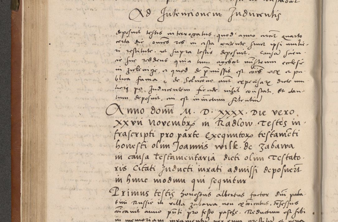 Zdjęcie nr 133 dla obiektu archiwalnego: Acta attestationum seu depositionum testium coram R. D. Petro de Gamratis, episcopo Cracoviensi, V. D. Bartholomaeo Gantkowski, Posnaniensi et Suae Paternitatis Rev. cancellario ac Sigismundo de Stazicza, decretorum doctore, auditore causarum curiae episcopalis praesidentibus ad a. D. 1540 et 1541, per me Bartholomaeum Ravensem, utraquw auctoriate notarium publicum et coram Sua Paternitatr Rev. causarum scriba feliciter inchoatum.