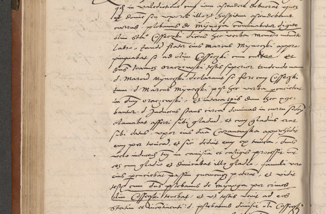 Zdjęcie nr 129 dla obiektu archiwalnego: Acta attestationum seu depositionum testium coram R. D. Petro de Gamratis, episcopo Cracoviensi, V. D. Bartholomaeo Gantkowski, Posnaniensi et Suae Paternitatis Rev. cancellario ac Sigismundo de Stazicza, decretorum doctore, auditore causarum curiae episcopalis praesidentibus ad a. D. 1540 et 1541, per me Bartholomaeum Ravensem, utraquw auctoriate notarium publicum et coram Sua Paternitatr Rev. causarum scriba feliciter inchoatum.