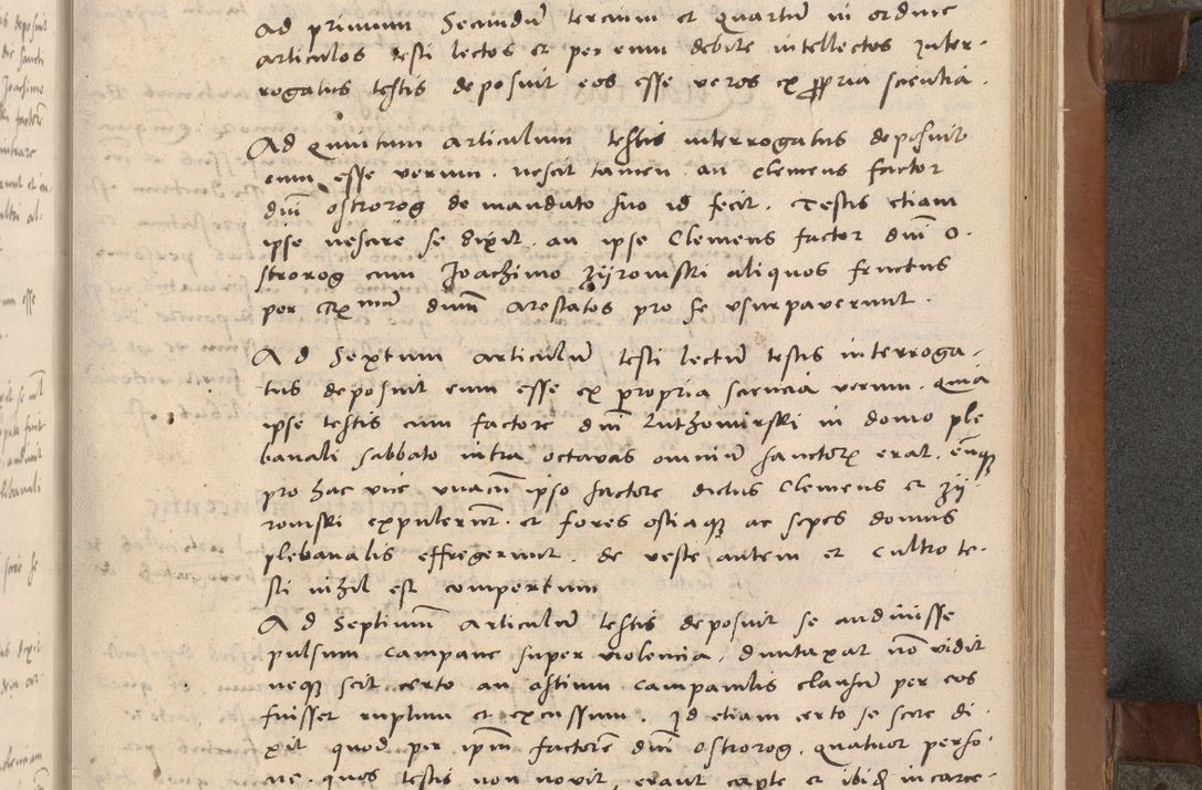 Zdjęcie nr 122 dla obiektu archiwalnego: Acta attestationum seu depositionum testium coram R. D. Petro de Gamratis, episcopo Cracoviensi, V. D. Bartholomaeo Gantkowski, Posnaniensi et Suae Paternitatis Rev. cancellario ac Sigismundo de Stazicza, decretorum doctore, auditore causarum curiae episcopalis praesidentibus ad a. D. 1540 et 1541, per me Bartholomaeum Ravensem, utraquw auctoriate notarium publicum et coram Sua Paternitatr Rev. causarum scriba feliciter inchoatum.