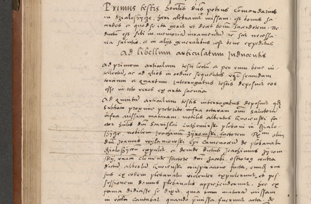 Zdjęcie nr 119 dla obiektu archiwalnego: Acta attestationum seu depositionum testium coram R. D. Petro de Gamratis, episcopo Cracoviensi, V. D. Bartholomaeo Gantkowski, Posnaniensi et Suae Paternitatis Rev. cancellario ac Sigismundo de Stazicza, decretorum doctore, auditore causarum curiae episcopalis praesidentibus ad a. D. 1540 et 1541, per me Bartholomaeum Ravensem, utraquw auctoriate notarium publicum et coram Sua Paternitatr Rev. causarum scriba feliciter inchoatum.