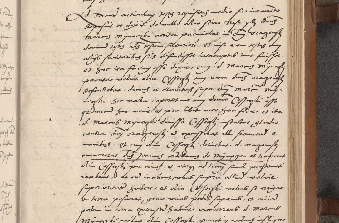 Zdjęcie nr 116 dla obiektu archiwalnego: Acta attestationum seu depositionum testium coram R. D. Petro de Gamratis, episcopo Cracoviensi, V. D. Bartholomaeo Gantkowski, Posnaniensi et Suae Paternitatis Rev. cancellario ac Sigismundo de Stazicza, decretorum doctore, auditore causarum curiae episcopalis praesidentibus ad a. D. 1540 et 1541, per me Bartholomaeum Ravensem, utraquw auctoriate notarium publicum et coram Sua Paternitatr Rev. causarum scriba feliciter inchoatum.