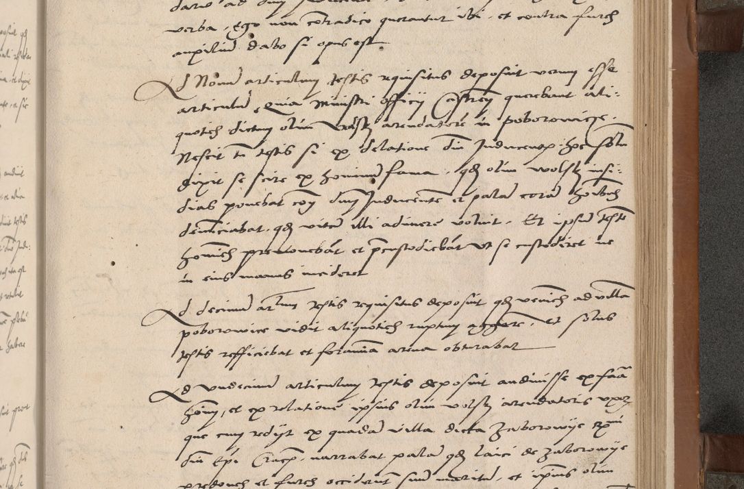 Zdjęcie nr 110 dla obiektu archiwalnego: Acta attestationum seu depositionum testium coram R. D. Petro de Gamratis, episcopo Cracoviensi, V. D. Bartholomaeo Gantkowski, Posnaniensi et Suae Paternitatis Rev. cancellario ac Sigismundo de Stazicza, decretorum doctore, auditore causarum curiae episcopalis praesidentibus ad a. D. 1540 et 1541, per me Bartholomaeum Ravensem, utraquw auctoriate notarium publicum et coram Sua Paternitatr Rev. causarum scriba feliciter inchoatum.