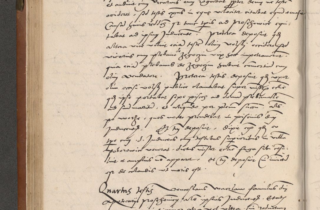 Zdjęcie nr 107 dla obiektu archiwalnego: Acta attestationum seu depositionum testium coram R. D. Petro de Gamratis, episcopo Cracoviensi, V. D. Bartholomaeo Gantkowski, Posnaniensi et Suae Paternitatis Rev. cancellario ac Sigismundo de Stazicza, decretorum doctore, auditore causarum curiae episcopalis praesidentibus ad a. D. 1540 et 1541, per me Bartholomaeum Ravensem, utraquw auctoriate notarium publicum et coram Sua Paternitatr Rev. causarum scriba feliciter inchoatum.