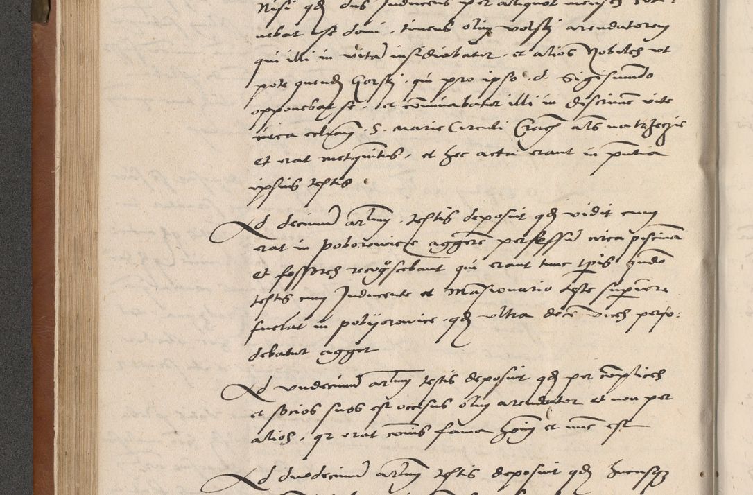 Zdjęcie nr 103 dla obiektu archiwalnego: Acta attestationum seu depositionum testium coram R. D. Petro de Gamratis, episcopo Cracoviensi, V. D. Bartholomaeo Gantkowski, Posnaniensi et Suae Paternitatis Rev. cancellario ac Sigismundo de Stazicza, decretorum doctore, auditore causarum curiae episcopalis praesidentibus ad a. D. 1540 et 1541, per me Bartholomaeum Ravensem, utraquw auctoriate notarium publicum et coram Sua Paternitatr Rev. causarum scriba feliciter inchoatum.